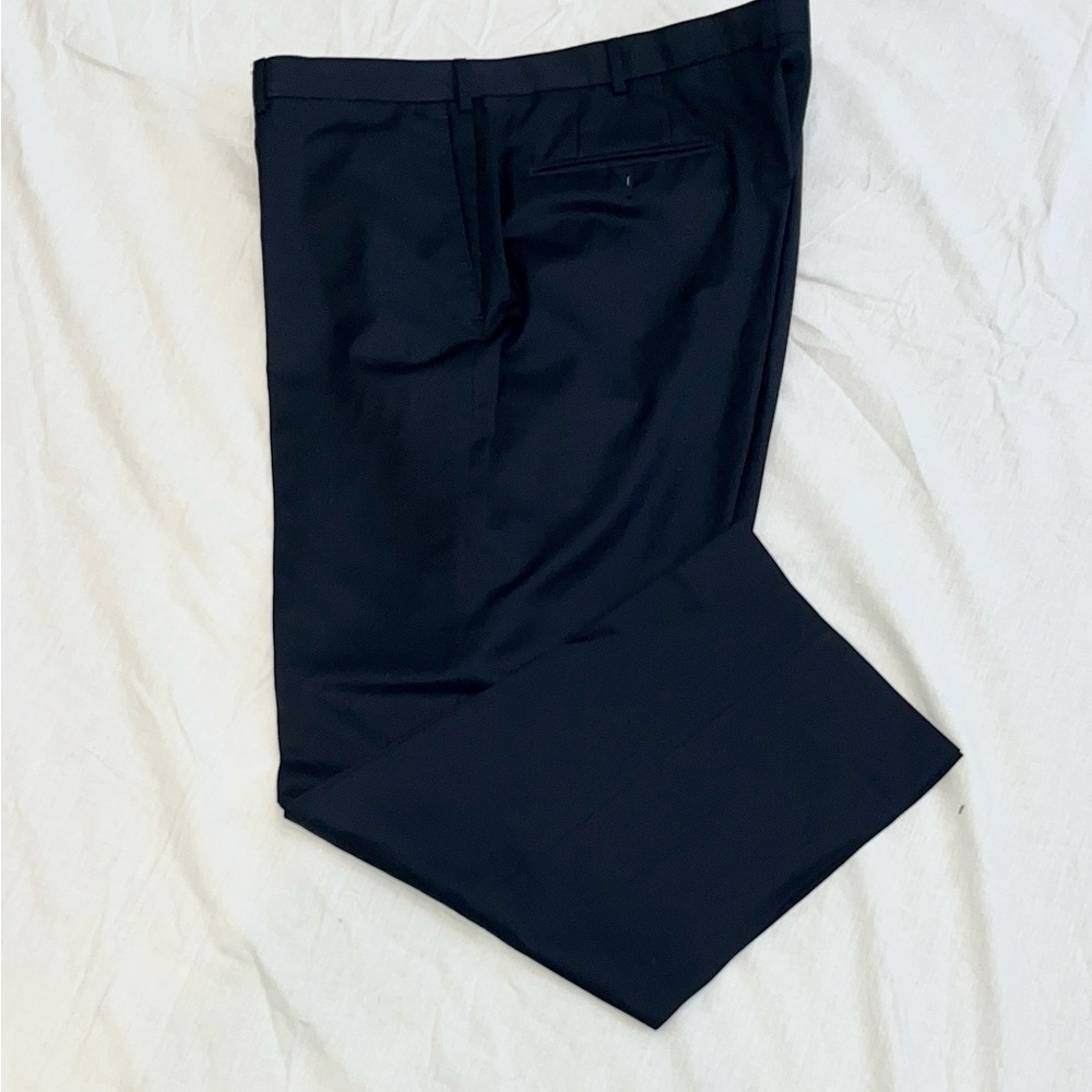 Ermenegildo Zegna Men’s Navy Blue 100% Wool Dress Pants Size 42 US (60 Italian)